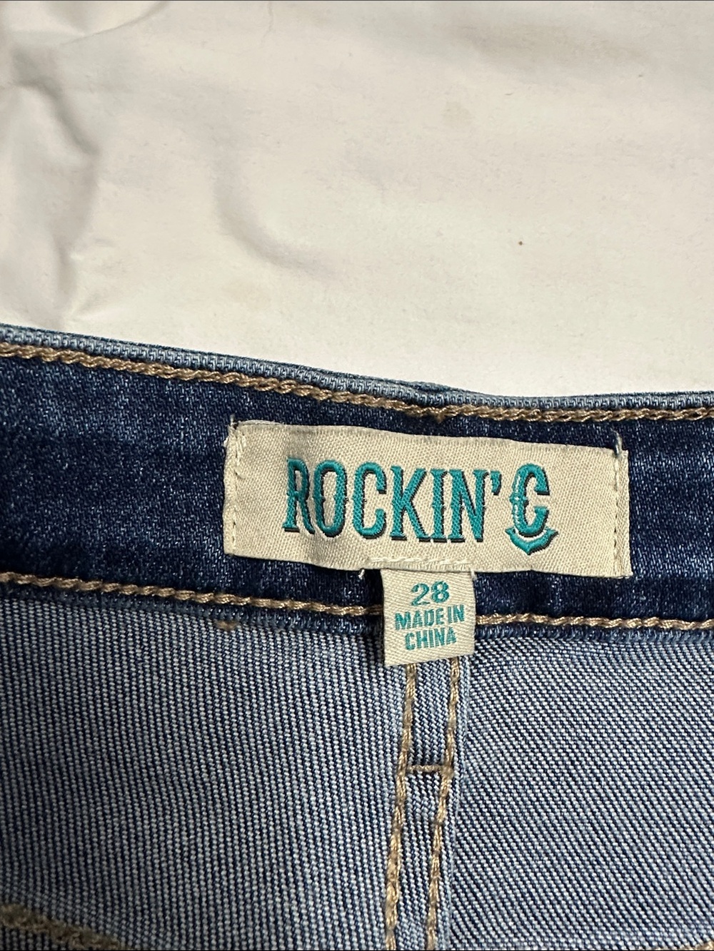 NWT Rockin C High Waist Western Flare Jeans - Picture 8 of 8
